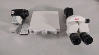 LEICA HD C100 MEDICAL CAMERA WITH BINOCULARS (10448028) AND MANUAL VIDEO ADAPTER