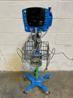 GE CARESCAPE V100 PATIENT MONITOR ON ROLLING STAND