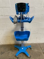 GE DYNAMAP V100 PATIENT MONITOR ON ROLLING STAND