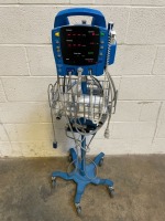 GE PROCARE 400 PATIENT MONITOR ON ROLLING STAND