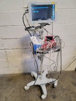 MORTARA SURVEYOR S12 PATIENT MONITOR ON ROLLING STAND