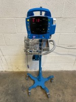 GE PROCARE 400 PATIENT MONITOR ON ROLLING STAND