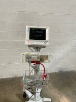 PHILIPS V24C M1204A NEONATAL PATIENT MONITOR ON ROLLING STAND