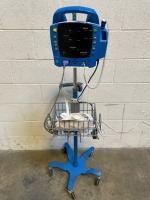 GE PROCARE PATIENT MONITOR ON ROLLING STAND