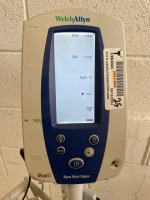 WELCH ALLYN SPOT VITAL SIGNS MONITOR ON ROLLING STAND