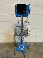 GE CARESCAPE V100 PATIENT MONITOR ON ROLLING STAND