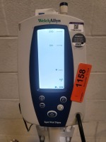 WELCH ALLYN SPOT VITAL SIGNS PATIENT MONITOR ON ROLLING STAND