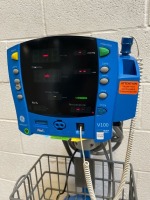 GE DYNAMAP V100 PATIENT MONITOR ON ROLLING STAND