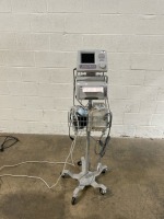 ANALOGIC CORPORATION FETALGARD LITE FETAL MONITOR TO INC RECORDER (PRINTER) ON ROLLING STAND