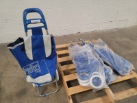 2 WHEEL CART W BAG LOT OF 4