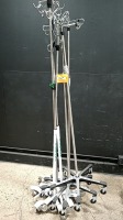 LOT OF IV POLES