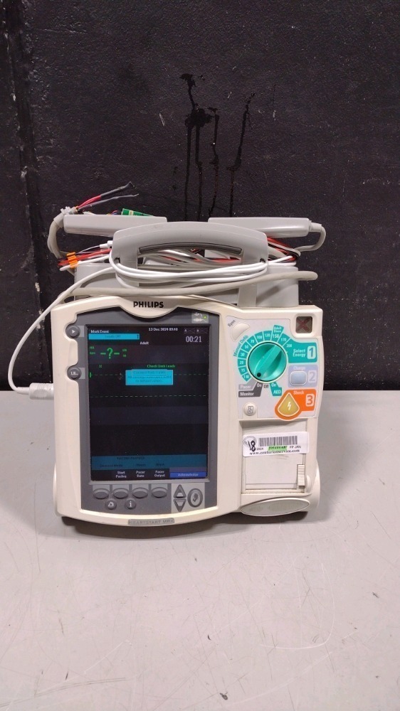 PHILIPS HEARTSTART MRX DEFIB WITH PACING, 3 LEAD ECG, ANALYZE, BATTERY ...