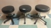 EXAM STOOLS, BLACK QTY. 3 (located at 204 Gateway North Marble Falls, TX 78654) - 2