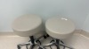 CLINTON INDUSTRIES EXAM STOOLS, BEIGE QTY. 2 (located at 204 Gateway North Marble Falls, TX 78654) - 2