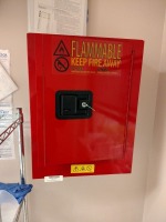 ULINE H-4174M-R FLAMMABLE LIQUID STORAGE CABINET (located at 204 Gateway North Marble Falls, TX 78654)