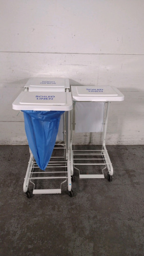 (3) LINEN CARTS