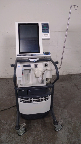 NELLCOR PURITAN BENNETT 840 VENTILATOR WITH COMPRESSOR ON ROLLING STAND (BILEVEL, TC, NEOMODE, VV+, PAV+, RM, TRENDING, LC)