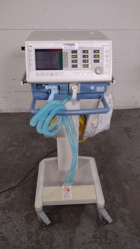 DRAGER EVITA 2 DURA VENTILATOR ON ROLLING STAND (SW 4.10)