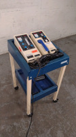 METTER ELECTRONICS SONICATOR 706/SYS STIM 206 PT ULTRASOUND AND MUSCLE STIM ON ROLLING CART