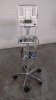 AGILENT M1204A NEONATAL V24CT PATIENT MONITOR ON ROLLING STAND - 3
