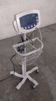 WELCH ALLYN 53SOO VITAL SIGNS MONITOR ON ROLLING STAND