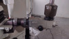 LEICA F40 SURGICAL MICROSCOPE WITH TRIPLE BINOCULARS (GLASSES 8.33X/22, GLASSES 8.33X/22, GLASSES 10X/21), BOTTOM LENS (WD=200MM), FOOTSWITCH, ROLLING STAND - 9