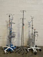 LOT OF IV POLES