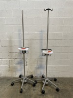 LOT OF IV POLES