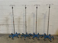 LOT OF IV POLES