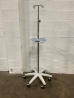 MOBILE IV POLE W SHELF