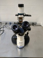 FISHER SCIENTIFIC MICROMASTER LAB MICROSCOPE W 4 OBJECTIVES