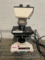 OLYMPUS BH2 CLINICAL TABLETOP MICROSCOPE W 1 OBJECTIVE