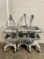 GE EKG CART ONLY W CAM14 LEADS LOT OF 3