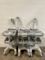 GE EKG CART ONLY W CAM14 LEADS LOT OF 3