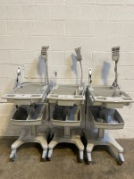 GE EKG CART ONLY LOT OF 3