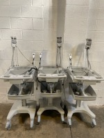 GE EKG CART ONLY LOT OF 3