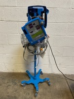 GE 400V2 PRO PATIENT MONITOR ON ROLLING STAND FOR PARTS