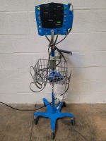 GE V100 CARESCAPE PATIENT MONITOR ON ROLLING STAND