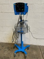 GE V100 CARESCAPE PATIENT MONITOR ON ROLLING STAND