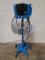 GE V100 CARESCAPE PATIENT MONITOR ON ROLLING STAND