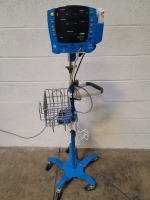 GE V100 CARESCAPE PATIENT MONITOR ON ROLLING STAND