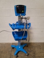 GE V100 CARESCAPE PATIENT MONITOR ON ROLLING STAND