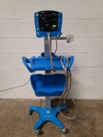 GE V100 CARESCAPE PATIENT MONITOR ON ROLLING STAND