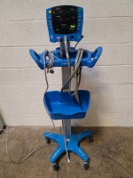 GE V100 CARESCAPE PATIENT MONITOR ON ROLLING STAND