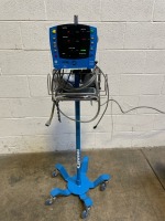 GE V100 CARESCAPE PATIENT MONITOR ON ROLLING STAND