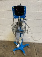 GE V100 CARESCAPE PATIENT MONITOR ON ROLLING STAND