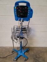 GE PROCARE PATIENT MONITOR ON ROLLING STAND