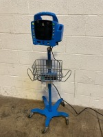 GE PROCARE PATIENT MONITOR ON ROLLING STAND