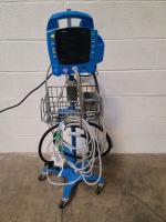 GE PROCARE PATIENT MONITOR ON ROLLING STAND