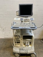 GE VIVID 7 DIMENSION ULTRASOUND MACHINE DOM 10/2009 TO INCLUDE 2 TRANSDUCERS PORBES (M4S , 9L)